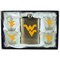 8oz Stainless Steel Flask w/4 Cups | West Virginia University